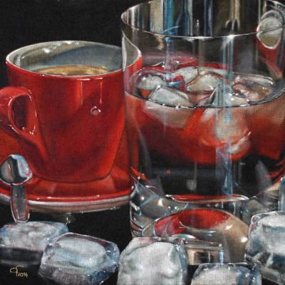 GoetzFriedewald Cold Heat 90x90 Acryl Auf Jute